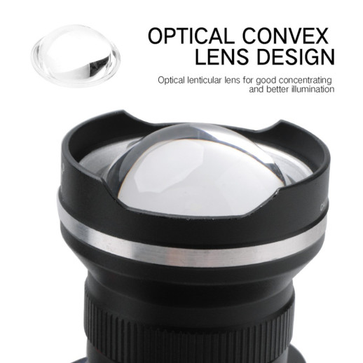 Фонарь налобный Police W518-TG, 2x18650, ЗУ Type-C, zoom, Box