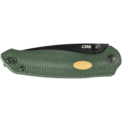 Нож CJRB Aes Black Blade, AR-RPM9, Micarta green