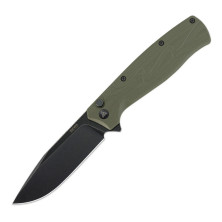 Нож складной туристический SRM (9.2 см) 14C28N / G10 зеленый