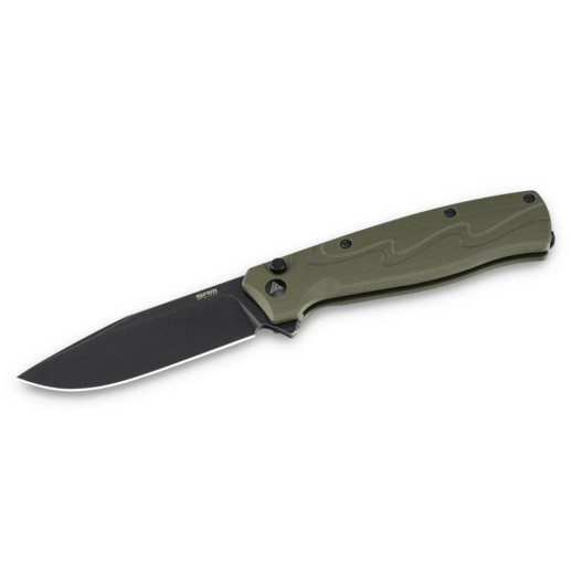 Нож складной туристический SRM (9.2 см) 14C28N / G10 зеленый
