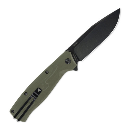Нож складной туристический SRM (9.2 см) 14C28N / G10 зеленый