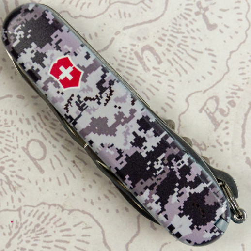 Складной нож Victorinox HUNTSMAN ARMY Пиксель синий с красн Лого 1.3713.3.W3943p