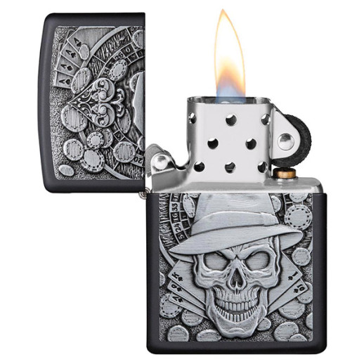 Зажигалка Zippo 218 Gambling Skull (49183)