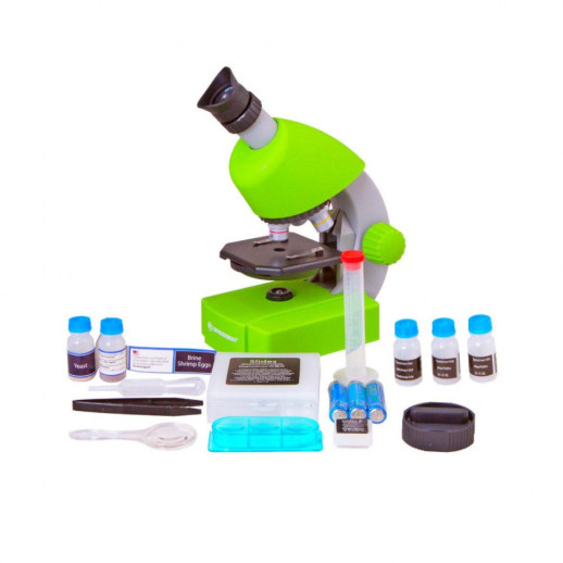 Микроскоп Bresser Junior 40x-640x, зеленый (8851300B4K000)