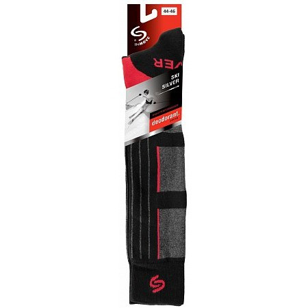 Термоноски InMove Ski Deodorant Черный с красным 35-37