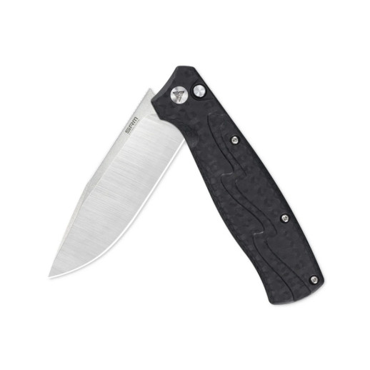 Нож складной туристический SRM (9.2 см) 14C28N / G10 черный