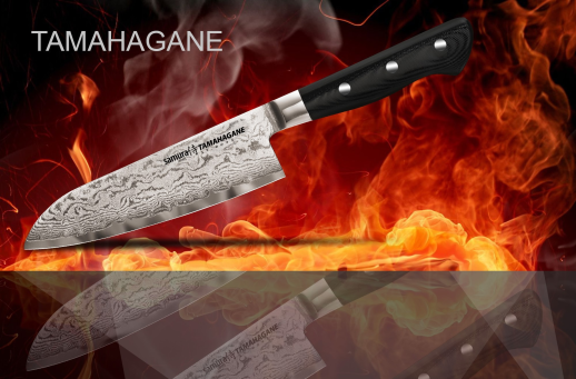Нож кухонный Samura Tamahagane Сантоку 170 мм, ST-0095