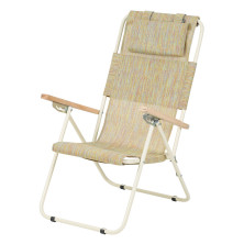 Складное кресло-шезлонг Vitan Ясень, d 20мм (текстилен оранжевый)