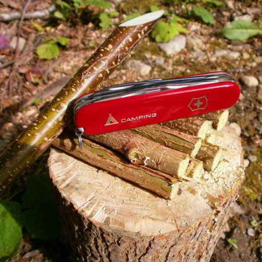 Нож Victorinox Camper 91мм,13функ,красн (поврежденная упауовка)