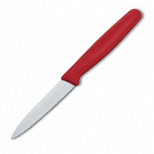 Нож кухонный Victorinox Paring для нарезки (серрейтор) красный