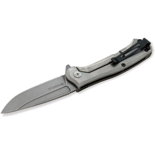 Нож Maserin Police, N690, G10 + титан, черный