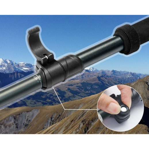 Комплект из пятисекционных складных трекинговых палок Naturehike CNK2450DS013 Gale Pro, 115-135 см, 2 шт, черные