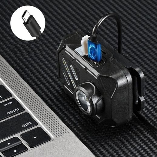 Фонарь налобный Police WT-509+XPE+9SMD, 3xAAA, Box