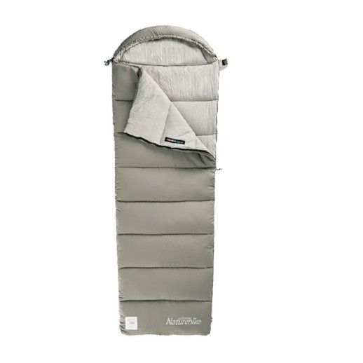 Спальный мешок с капюшоном с обычным мешком для хранения Naturehike M300 CNK2350WS023, зеленый, левый