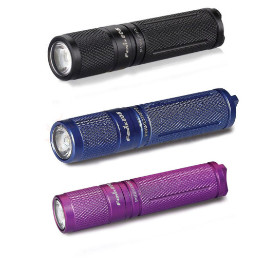 Фонарь-брелок Fenix E05 (2014 Edition), серый, XP-E2 R3 LED, 85 лм синий