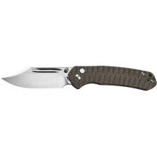 Нож CJRB Bowie Pyrite, AR-SFII, Micarta od green