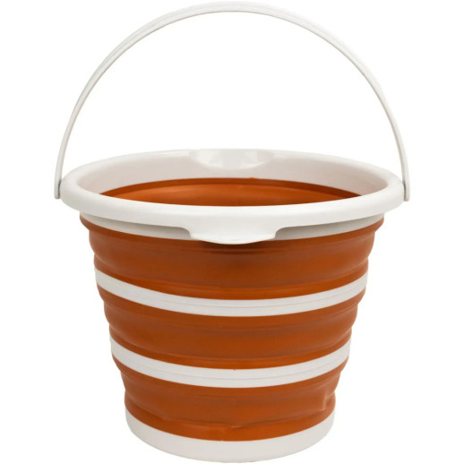 Ведро Tribe Water Bucket 10 л силиконовое T-FJ-0048, terracota
