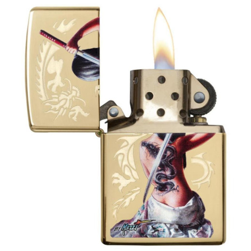 Зажигалка Zippo 254B Mazzi 29668 (потертости)