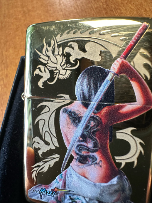 Зажигалка Zippo 254B Mazzi 29668 (потертости)