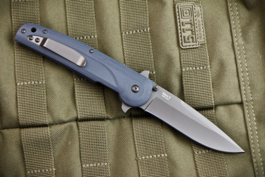 Нож Kizlyar Supreme Biker-X серый титан, сталь AUS8