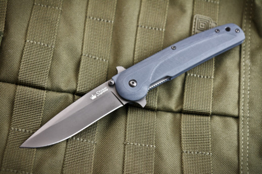 Нож Kizlyar Supreme Biker-X серый титан, сталь AUS8