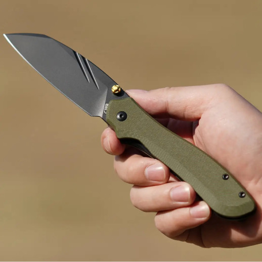 Нож CJRB Fugly Black Blade, AR-RPM9, G10 green