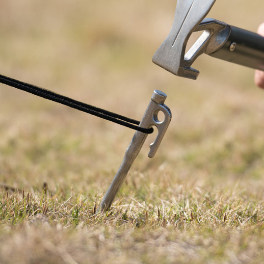 Колышек стальной Naturehike NH19PJ014, 30 см, серый