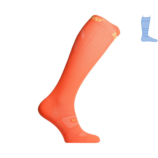 Компрессионные гольфы защитные летние Protector LongDry+ PRO оранжевые M 40-43