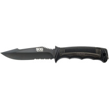 Нож SOG SEAL Strike, Part Serr Blk TiNi Delx Molded Shth-Ti (SOG SS1003-CP)