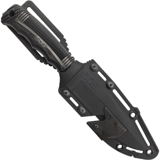 Нож SOG SEAL Strike, Part Serr Blk TiNi Delx Molded Shth-Ti (SOG SS1003-CP)