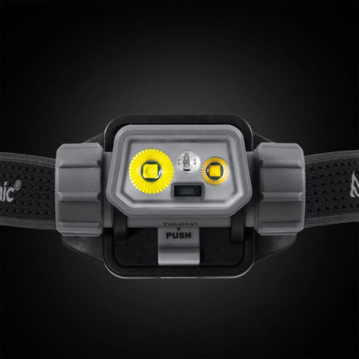 Фонарь налобный Mactronic Prism (650 Lm) Cool White/RGB LED Recharg Type-C Helmet Kit (THL0141)