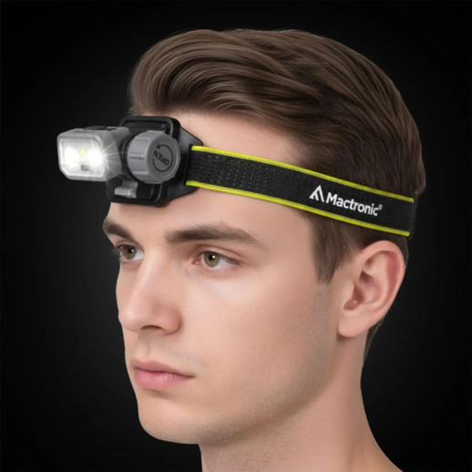 Фонарь налобный Mactronic Prism (650 Lm) Cool White/RGB LED Recharg Type-C Helmet Kit (THL0141)