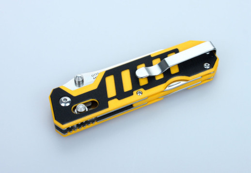 Нож Ganzo G735, черно-желтый