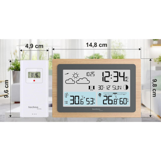 Метеостанция Technoline WS6785 Graphite/Wooden Frame (WS6785)