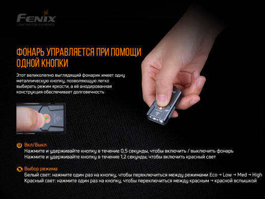 Фонарь Fenix E03R (светодиод Match CA18 и Everlight 2835) повреждена упаковка