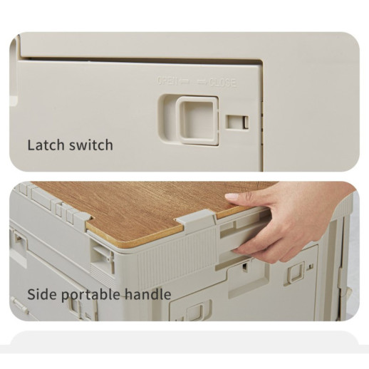 Складной контейнер Naturehike CNK2450XB020, 52 л, бежево-серый