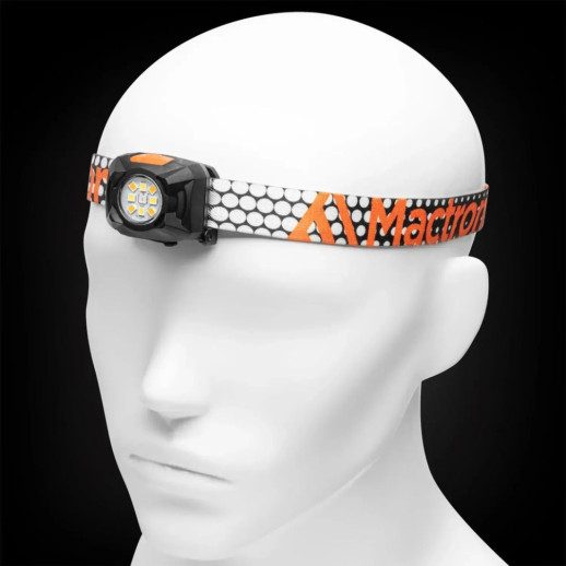 Фонарь налобный Mactronic Rebel (400 Lm) Cool/Warm White/Red LED Recharg Type-C (AHL0061UC)