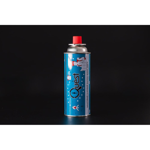 Газовый баллон цанговый бутановый Quest, 220гр