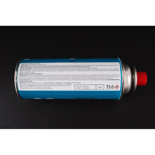 Газовый баллон цанговый бутановый Quest, 220гр