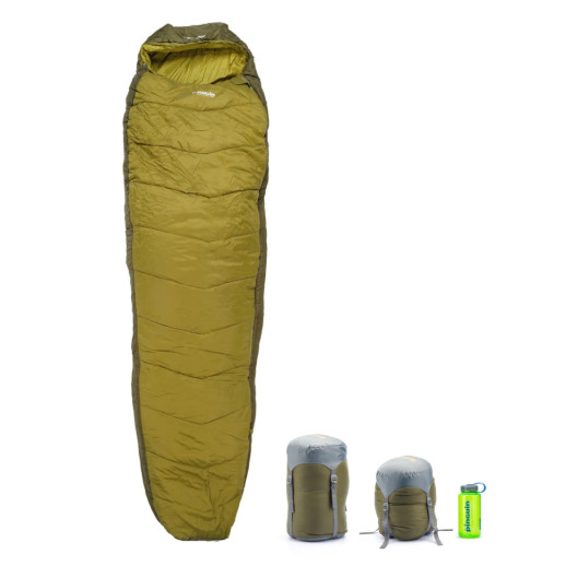 Спальный мешок Pinguin Trekking (1/-5°C), 205 см - Right Zip, Khaki (PNG 238648) 2020