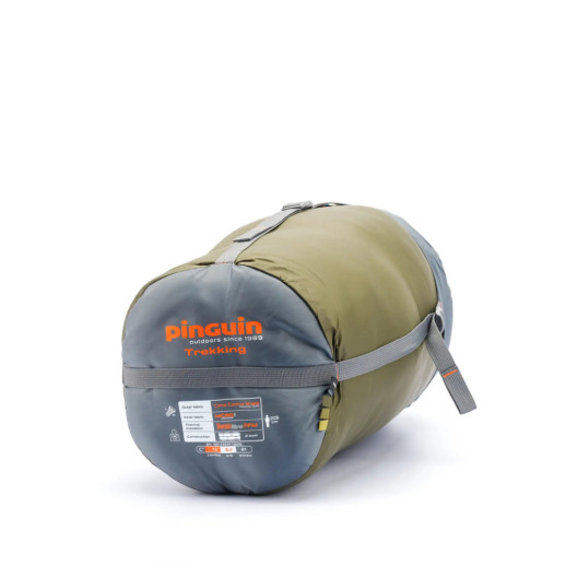 Спальный мешок Pinguin Trekking (1/-5°C), 205 см - Right Zip, Khaki (PNG 238648) 2020