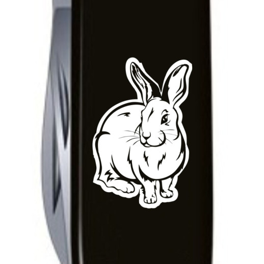 Складной нож Victorinox SPARTAN ZODIAC Черный Водяной Кролик бел. 1.3603.3_Z2030u