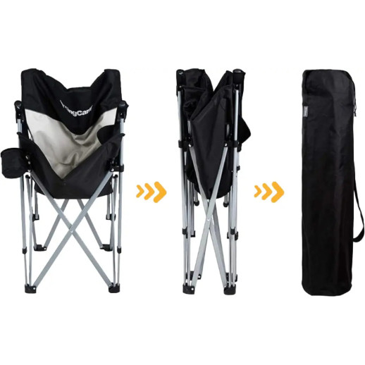 Стул раскладной KingCamp Comfort black/mediumgrey