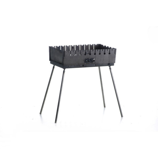 Мангал раскладной (кейс) СИЛА на 10 шампуров толщина 2 мм