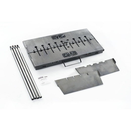 Мангал раскладной (кейс) СИЛА на 10 шампуров толщина 2 мм