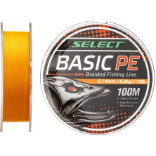 Шнур Select Basic PE 150m 0.14mm 15lb/6.8kg, оранжевый