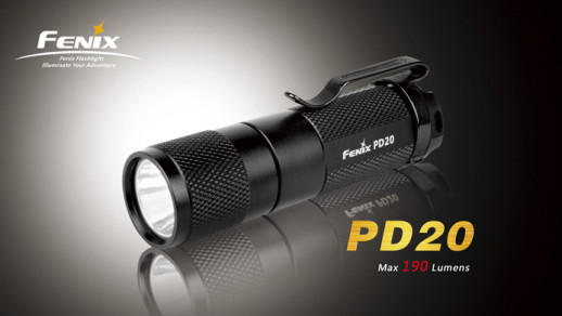 Карманный фонарь Fenix PD20, серый, XP-G LED R5, 180 люмен