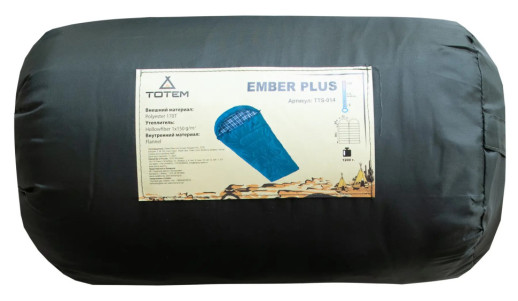 Спальный мешок Totem Ember Plus одеяло с капюшоном правый olive 190/75 UTTS-014