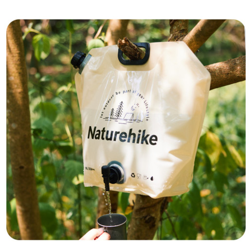Складной контейнер для воды из полиэтилена Naturehike CNK2450CF027, 10 л, желтый