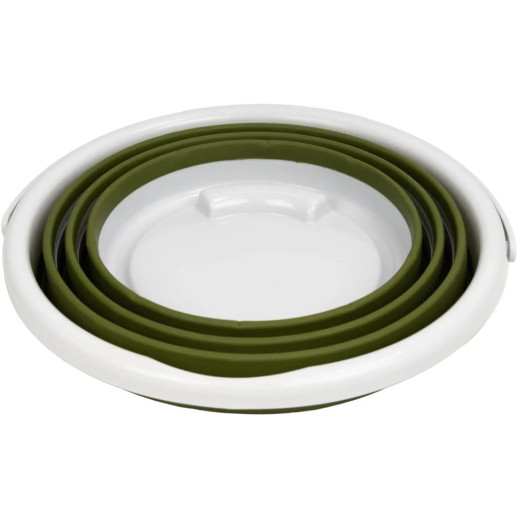 Ведро Tribe Water Bucket Lid 10 л силиконовое с крышкой T-FJ-0050, olive